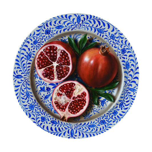 Natasha Junmanee - Plate of pomegranates