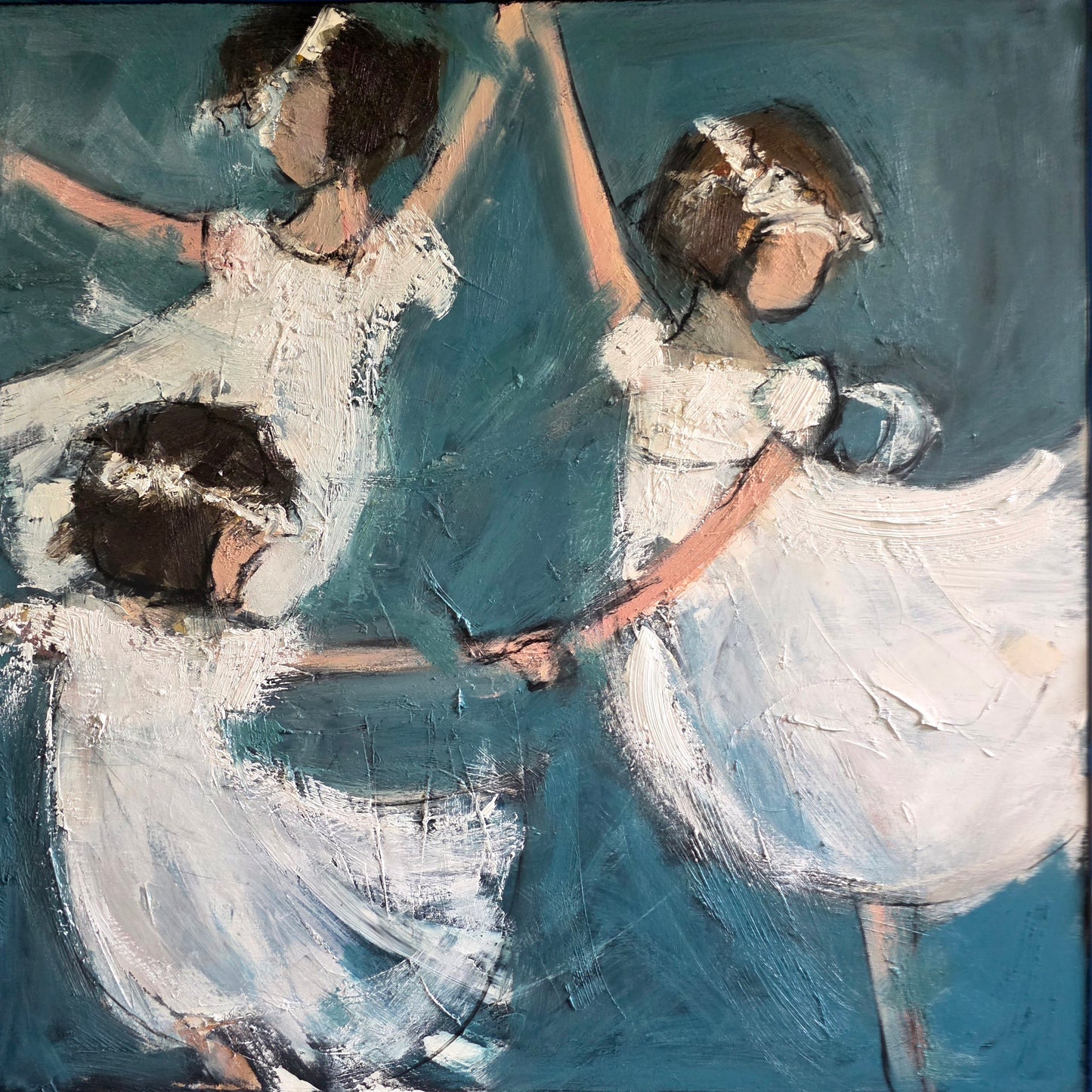 Joanna Davies - Three Girls blue (right)