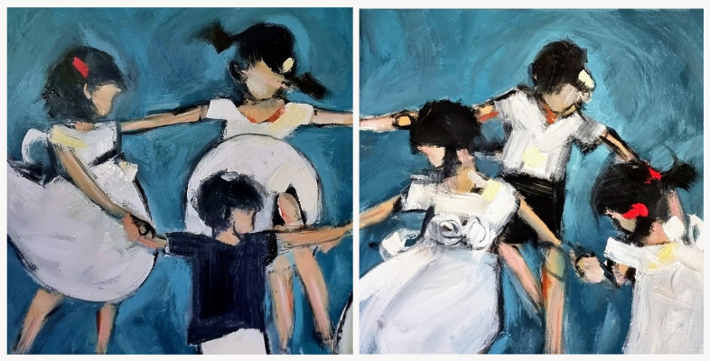 Joanna Davies - Children Swinging II