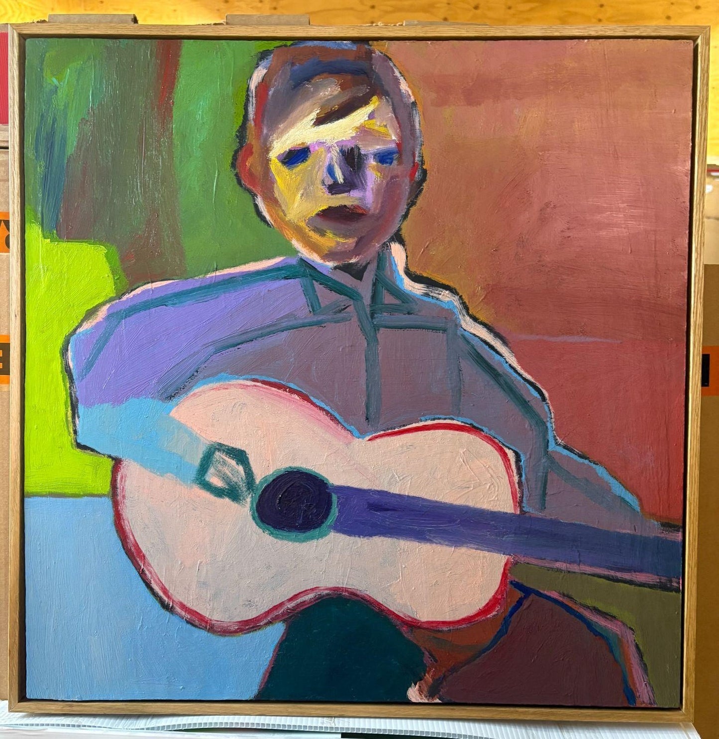 Nicholas Osmond - Man with Pink guitar