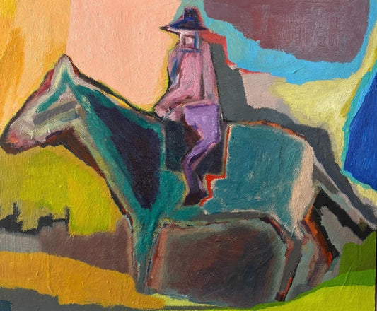 Nicholas Osmond - Rider in Green Landscape