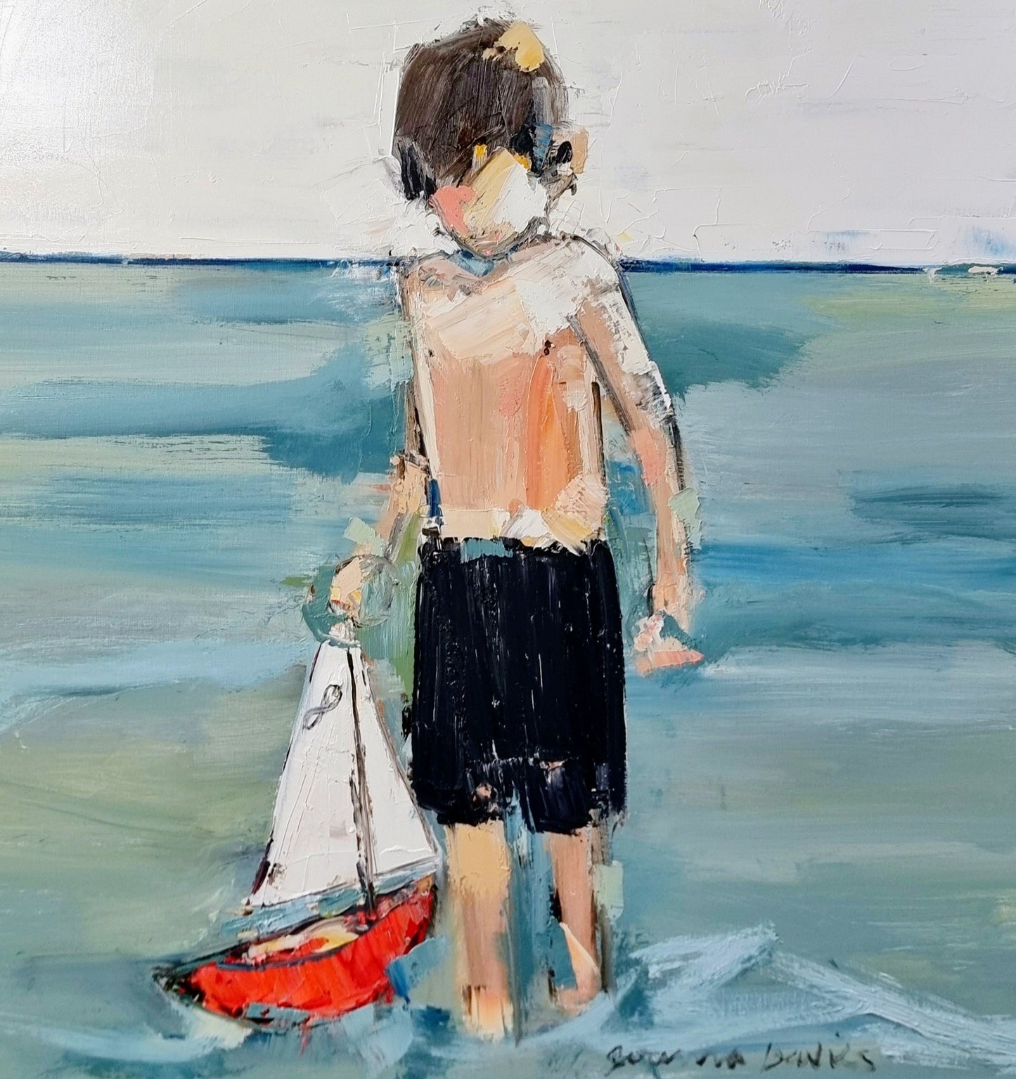 Joanna Davies - Boy and Boat