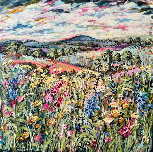 Cathy Usatoff - Red Hill Summer Wildflowers