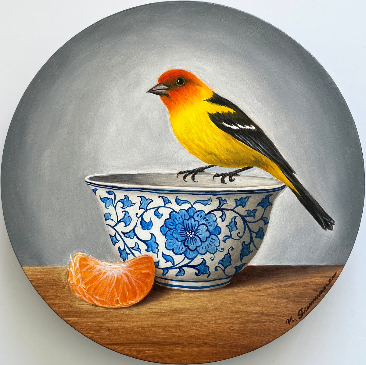 Natasha Junmanee - Western Tanager and mandarin
