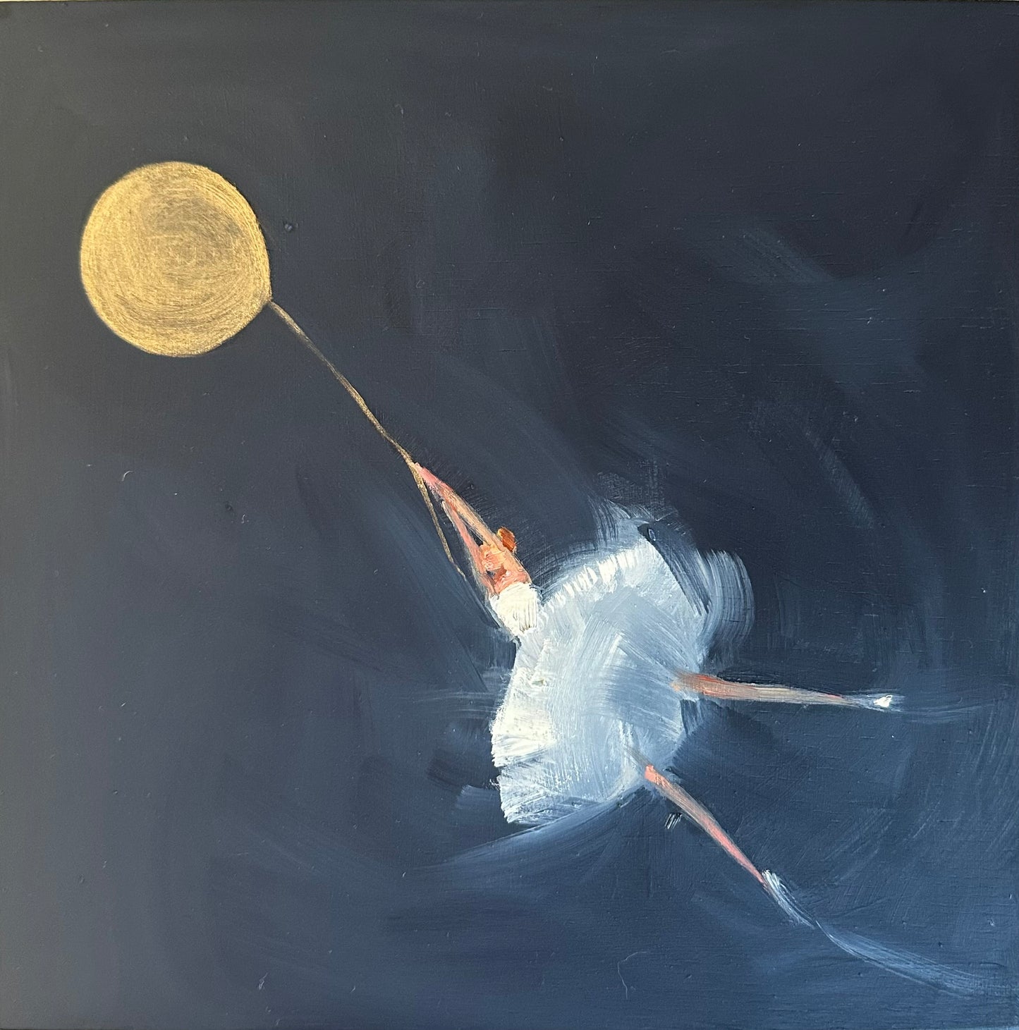 Zory McGrath - Little ballerina with gold balloon / indigo