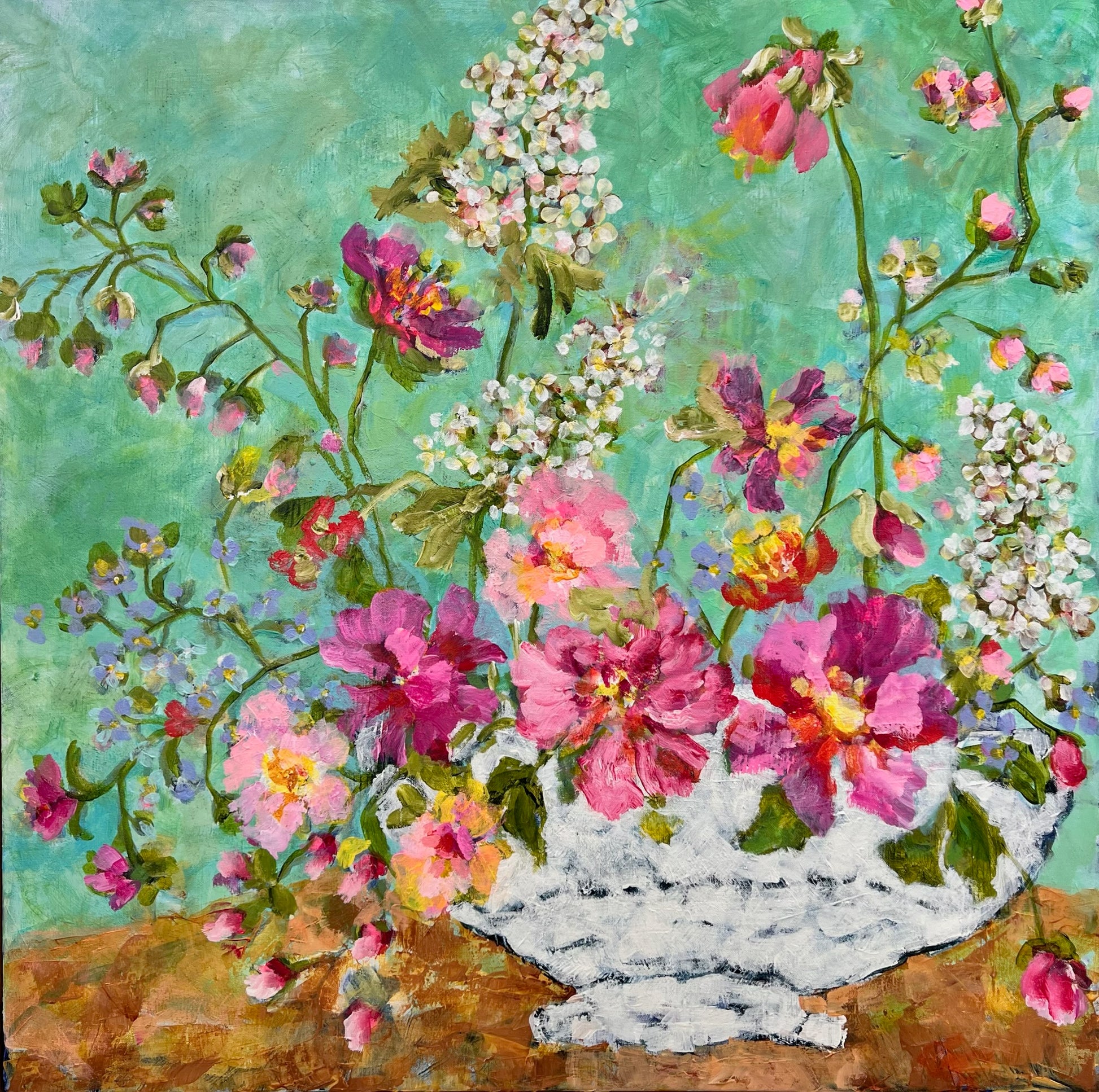 Rachael Little - Turquoise Flora