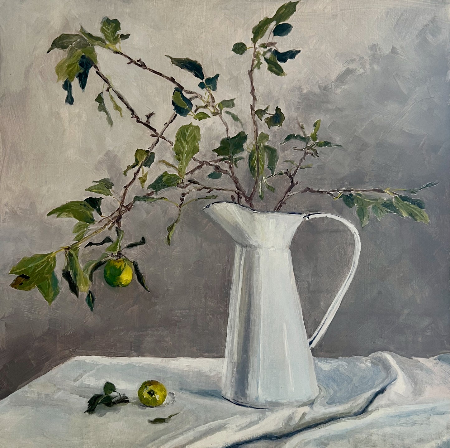 Simone Hale - Crabapples in an Enamel Jug