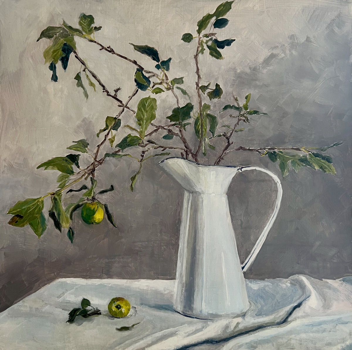 Simone Hale - Crabapples in an Enamel Jug