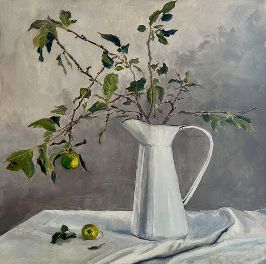 Simone Hale - Crabapples in an Enamel Jug