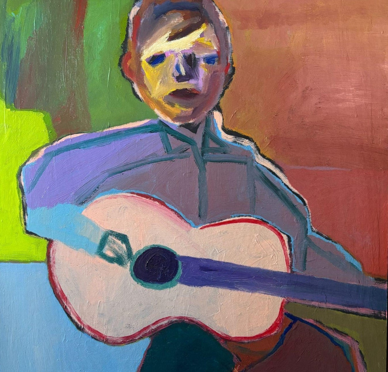 Nicholas Osmond - Man with Pink guitar